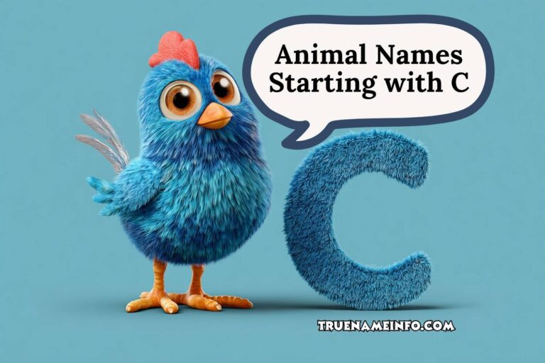 animal names starting with c