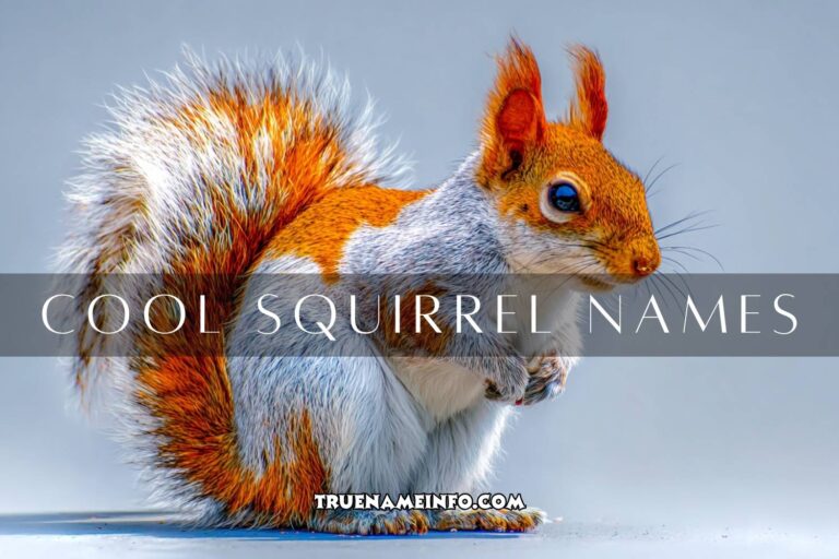 cool squirrel names
