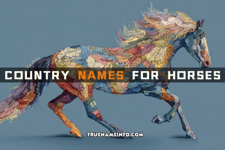 country names for horses