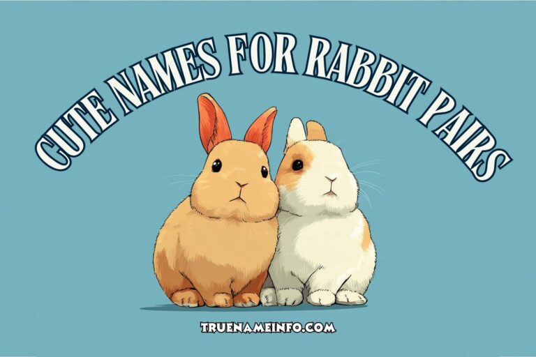 cute names for rabbit pairs