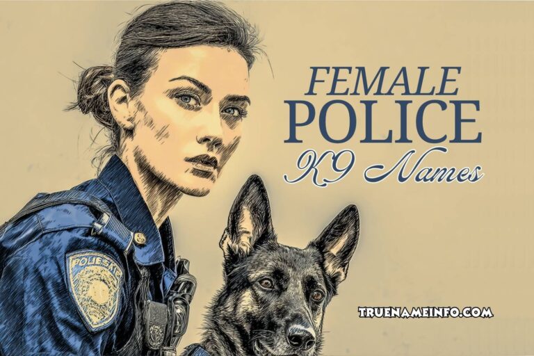 female police k9 names