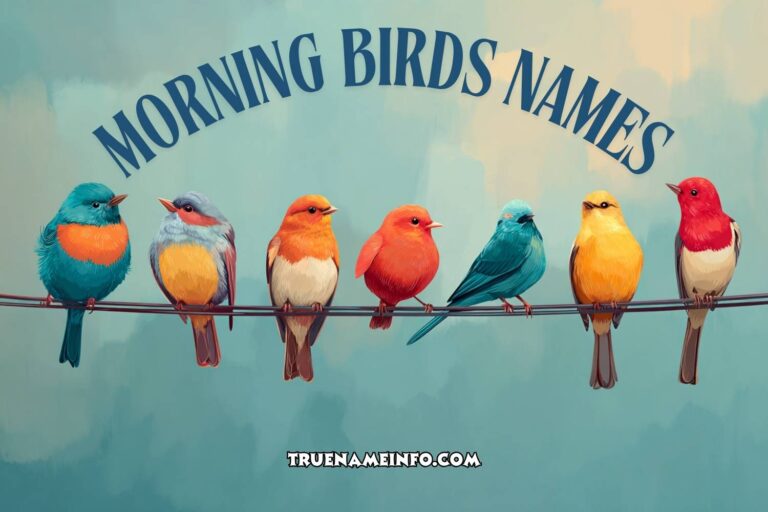 morning birds names