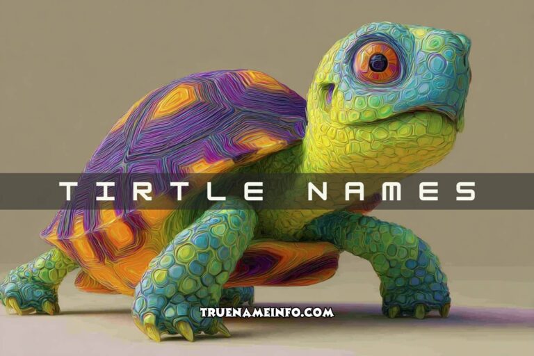 tirtle names
