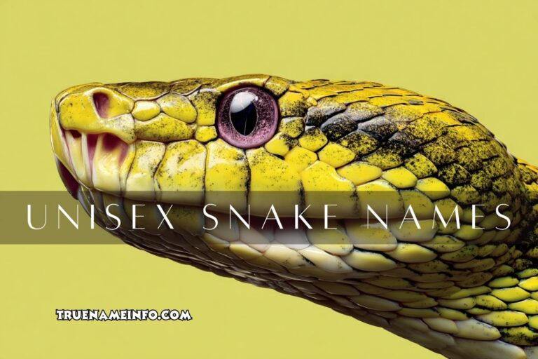 unisex snake names